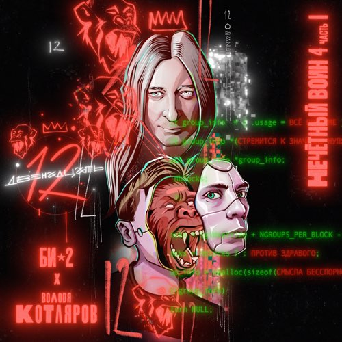 Обложка к песне Двенадцать (feat. Володя Котляров) от Би-2