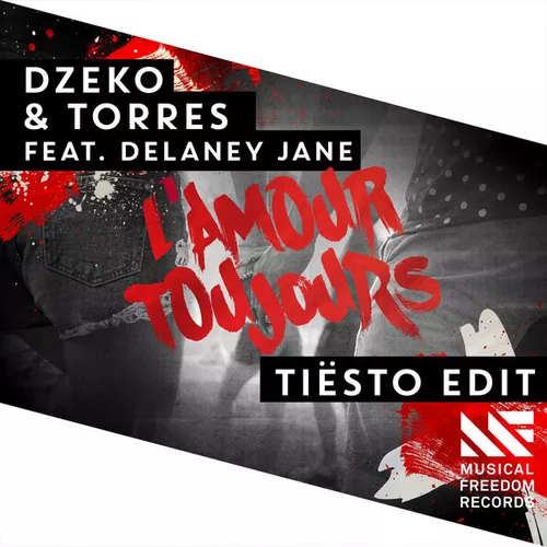 Обложка к песне L'Amour Toujours (Tiësto Edit) от Dzeko & Torres feat. Delaney Jane
