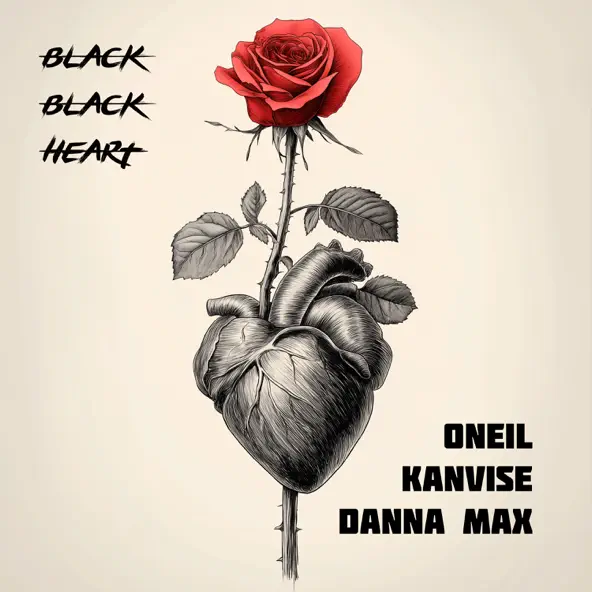 Обложка к песне Black Black Heart (feat. Kanvise & Danna Max) от Oneil
