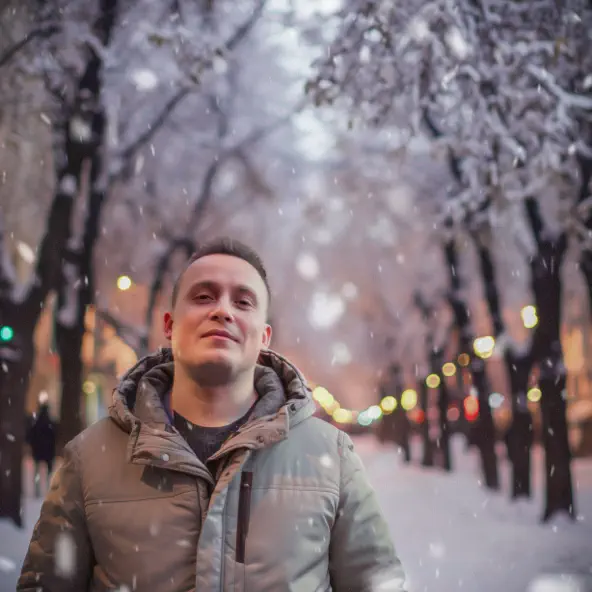 Обложка к песне По Снежным Аллеям от Alex Coffman