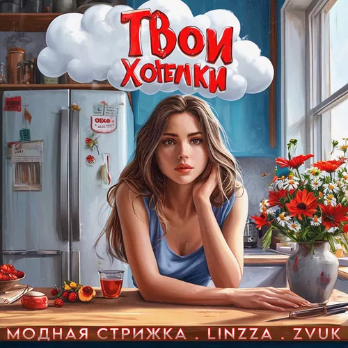 Обложка к песне Твои Хотелки (feat. Linzza & Zvuk) от Модная Стрижка