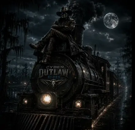Обложка к песне Last Train Hobo от Cyber Outlaw Blues