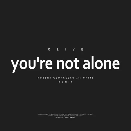 Обложка к песне You're Not Alone (Robert Georgescu and White Remix) от Olive