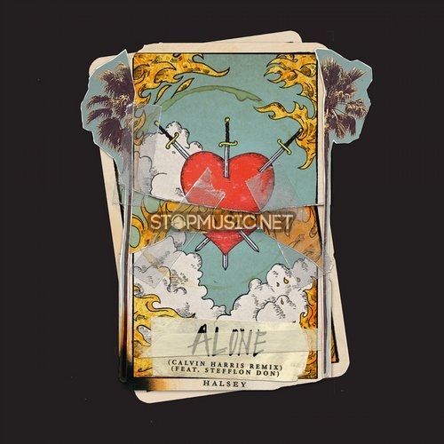 Обложка к песне Alone (Calvin Harris Remix) от Halsey feat. Stefflon Don