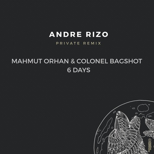 Обложка к песне 6 Days (Andre Rizo Private Remix) от Mahmut Orhan & Colonel Bagshot